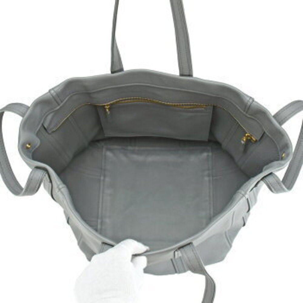 Balenciaga leather shoulder Tote handbags gray Cabas Laundry Bag Shoulder Bag - Picture 5 of 6